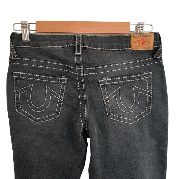 True Religion Girls Rocco Relaxed Skinny Jeans Distressed Black Size 14 Girls - Picture 4 of 14